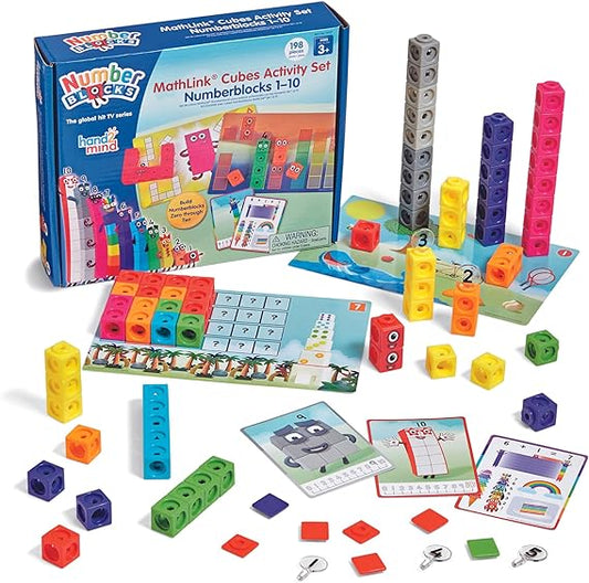 Hand2mind MathLink Cubes Numberblocks 1-10 Activity Set