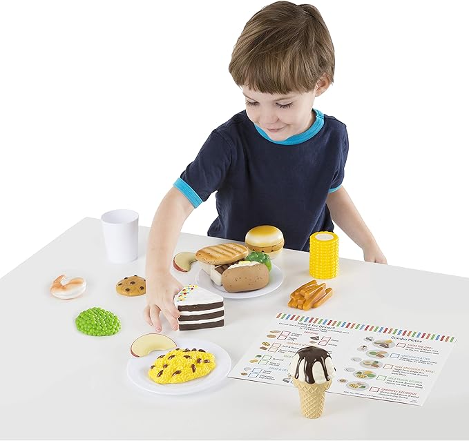 Melissa and Doug Food Fun Combine & Dine Dinners - Blue