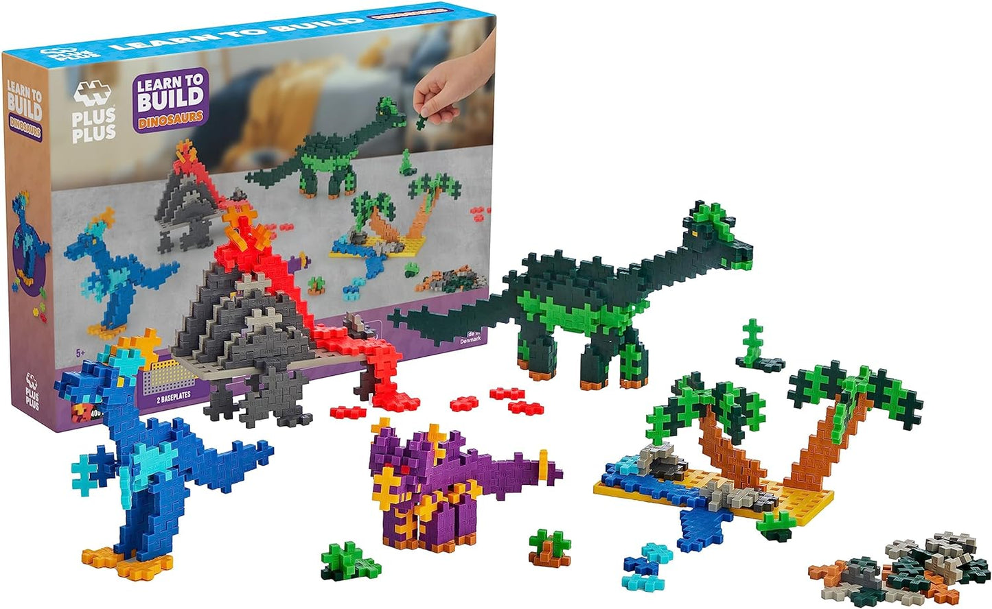 Plus-Plus Learn To Build Dinosaurs