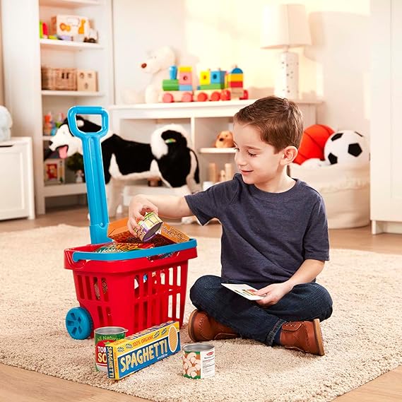 FILL AND ROLL GROCERY BASKET PLAY SET