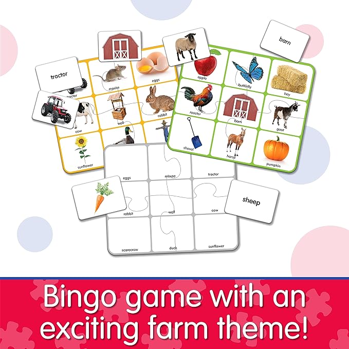 The Learning Journey Match It! Farm Bingo