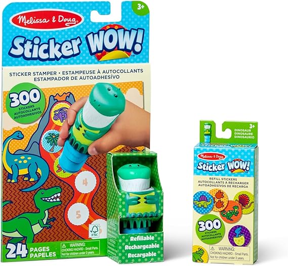 Melissa & Doug Sticker Wow! Sticker Stamper & Activity Pad  Dinosaur