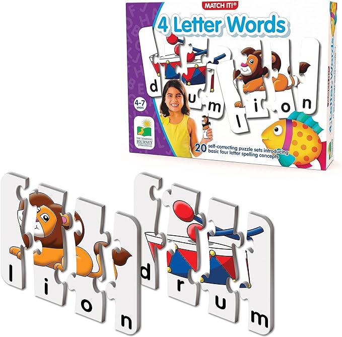 The Learning Journey Match It! 4 Letter Words