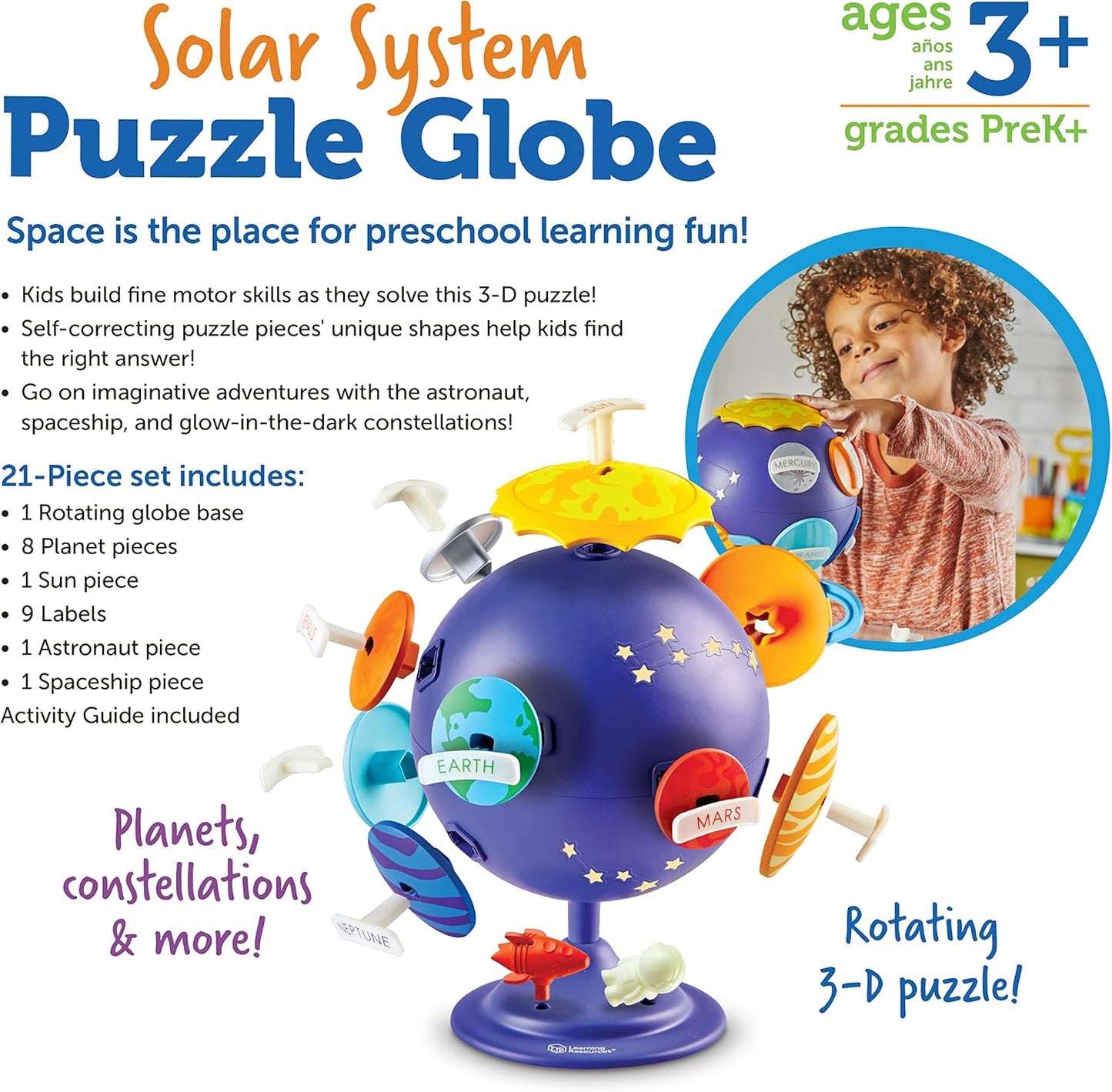 Learning Resources Space Globe Puzzle