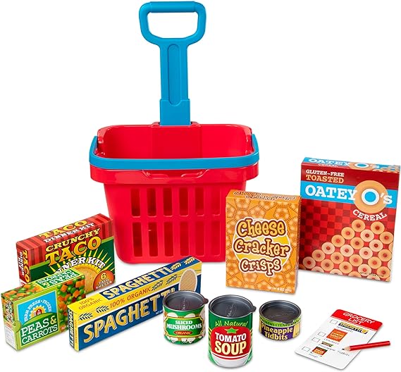 FILL AND ROLL GROCERY BASKET PLAY SET