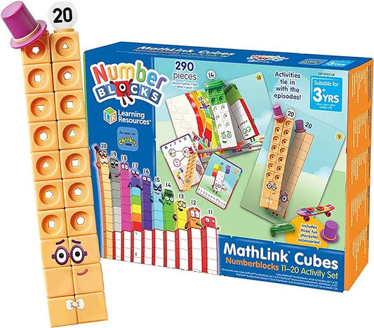 Learning Resources Mathlink® Cubes Numberblocks 11-20 Set