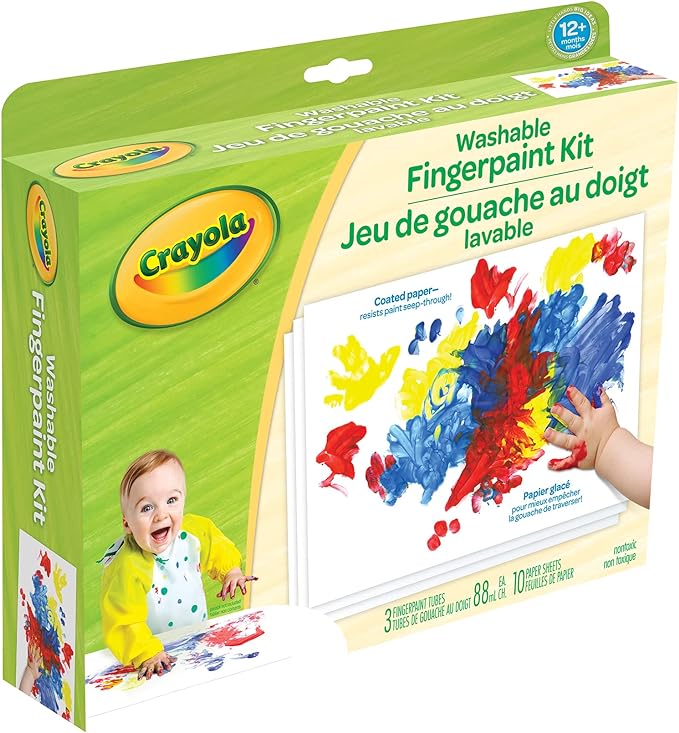 Crayola Young Kids Washable Finger Paint Kit