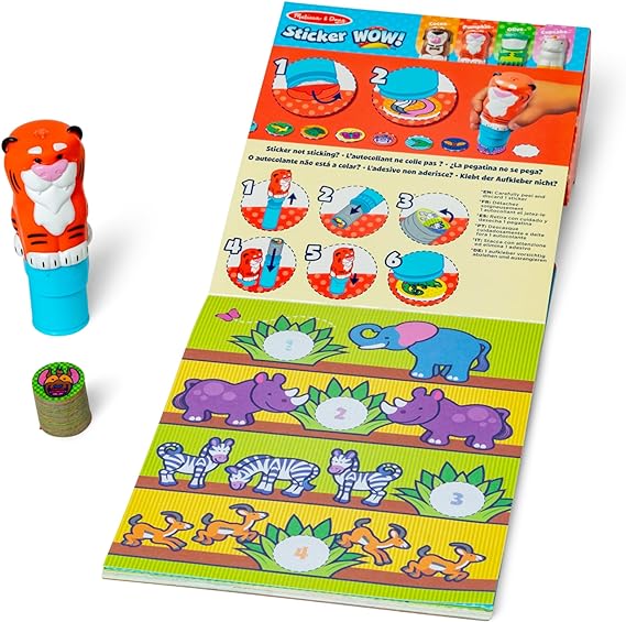 Melissa & Doug Sticker Wow! Srickewr Stamper & Activity Pad  Tiger