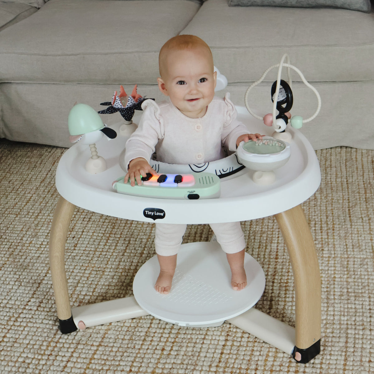 Tiny Love 5-In-1 Stationary Activity Center Black & White