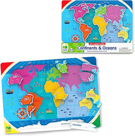 The Learning Journey Lift & Learn Continents & Oceans