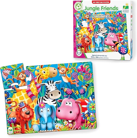 The Learning Journey My First Big Floor Puzzle - Jungle Friends