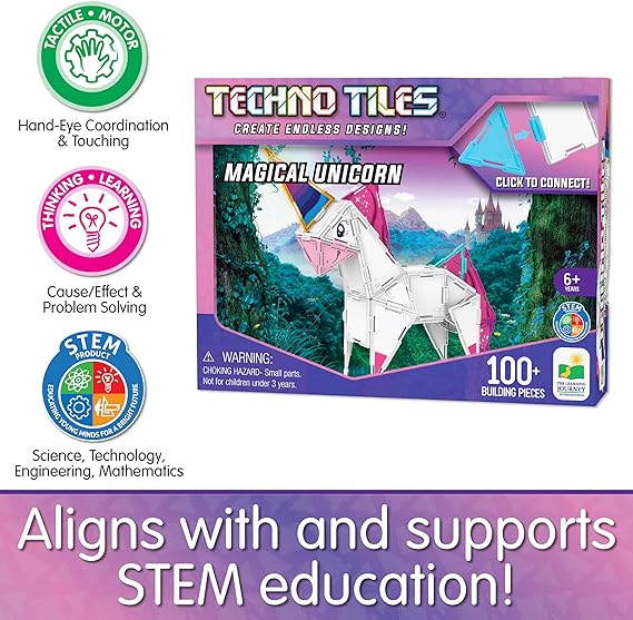 The Learning Journey Techno Tiles - Magical Unicorn (100+ pcs)