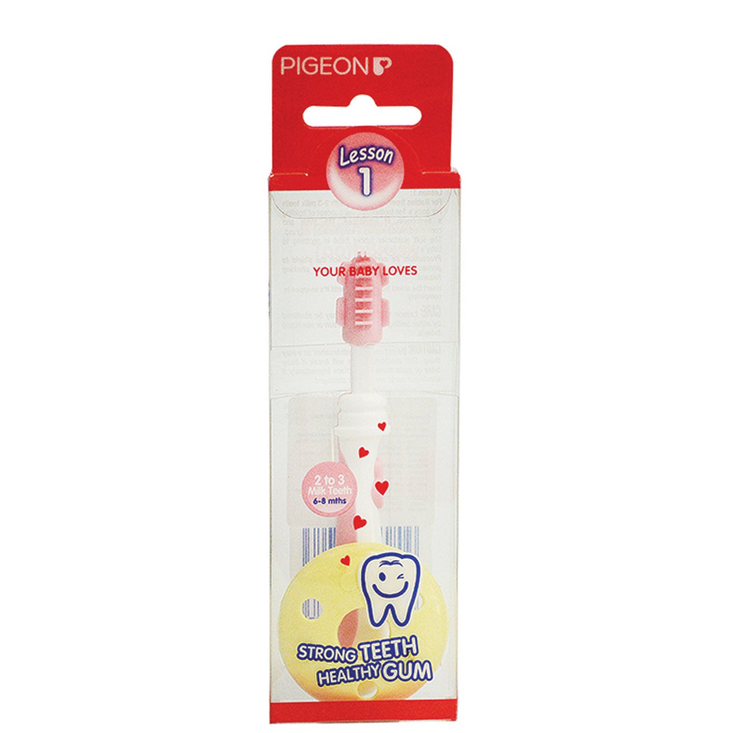 PIGEON 11782 Training Toothbrush Pink L1