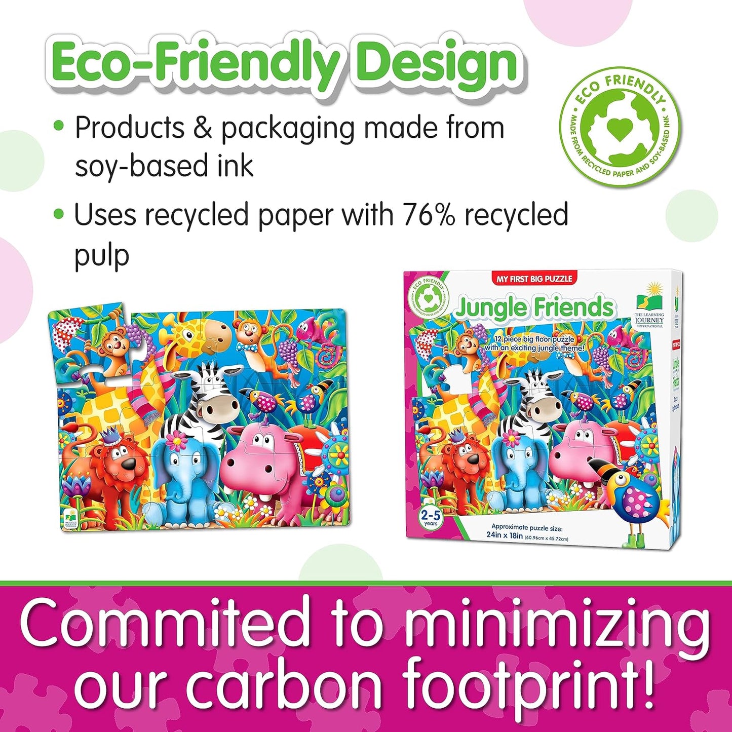 The Learning Journey My First Big Floor Puzzle - Jungle Friends