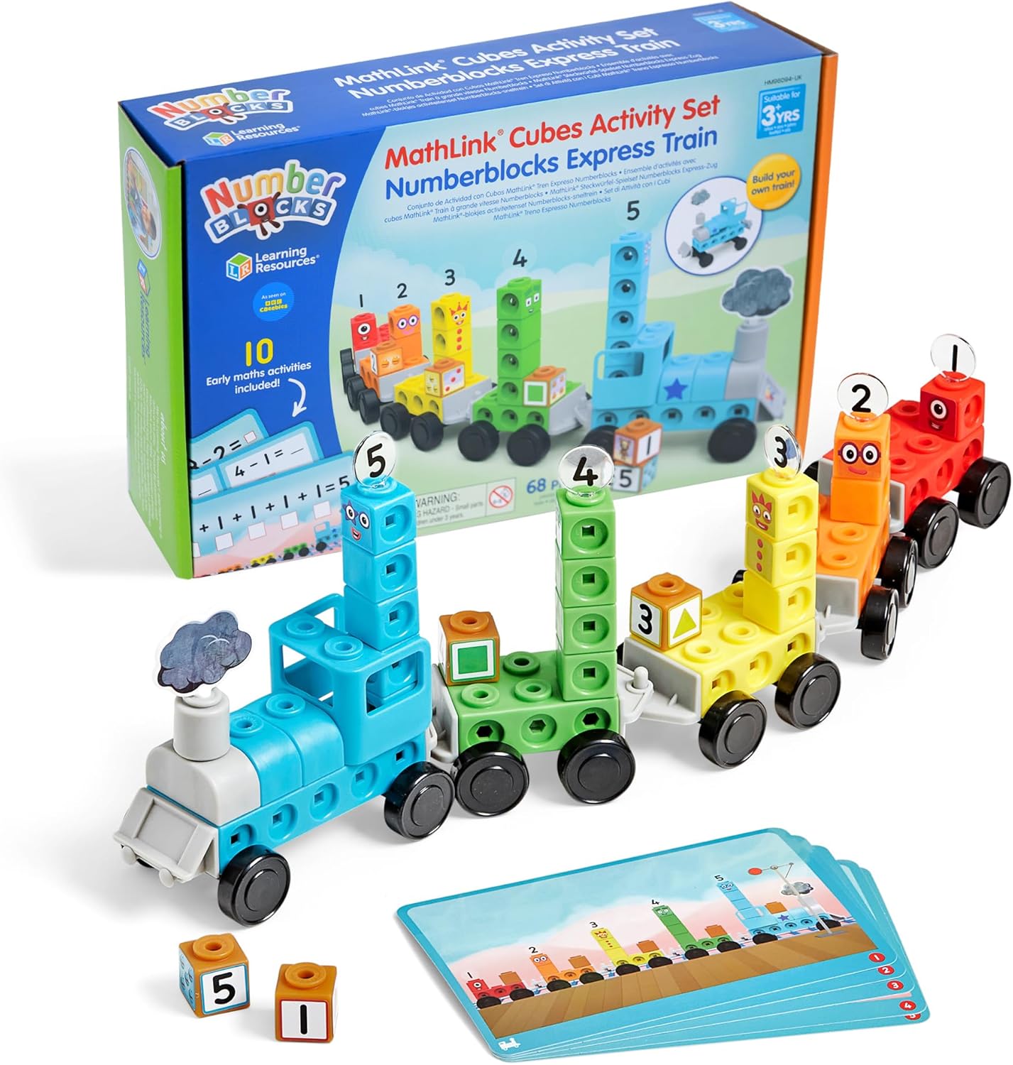 Learning Resources MathLink(R) Cubes Numberblocks Express Train Activity Set