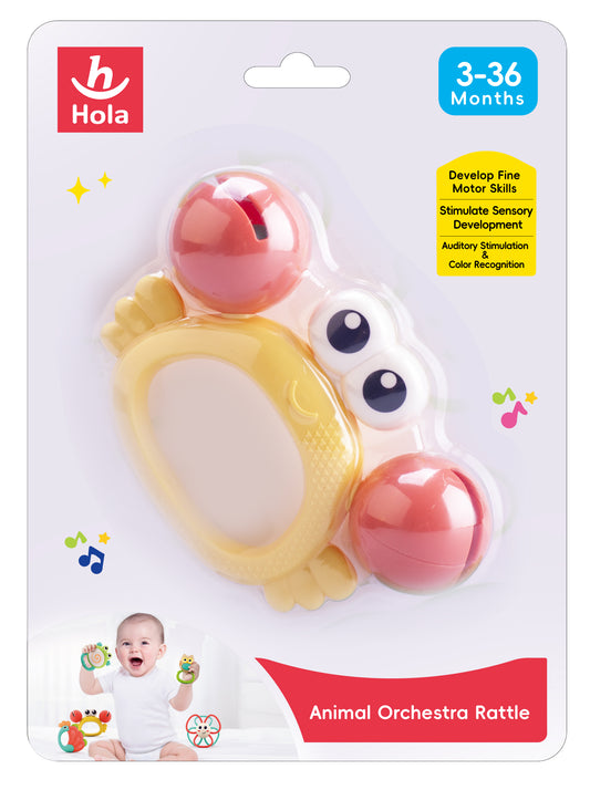 Hola Animal Orchestra Rattle - Crab Rattle