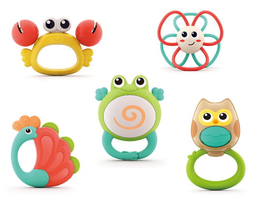 HOLA Animal Orchestra Rattle (5 models assorted/5 pcs in box)