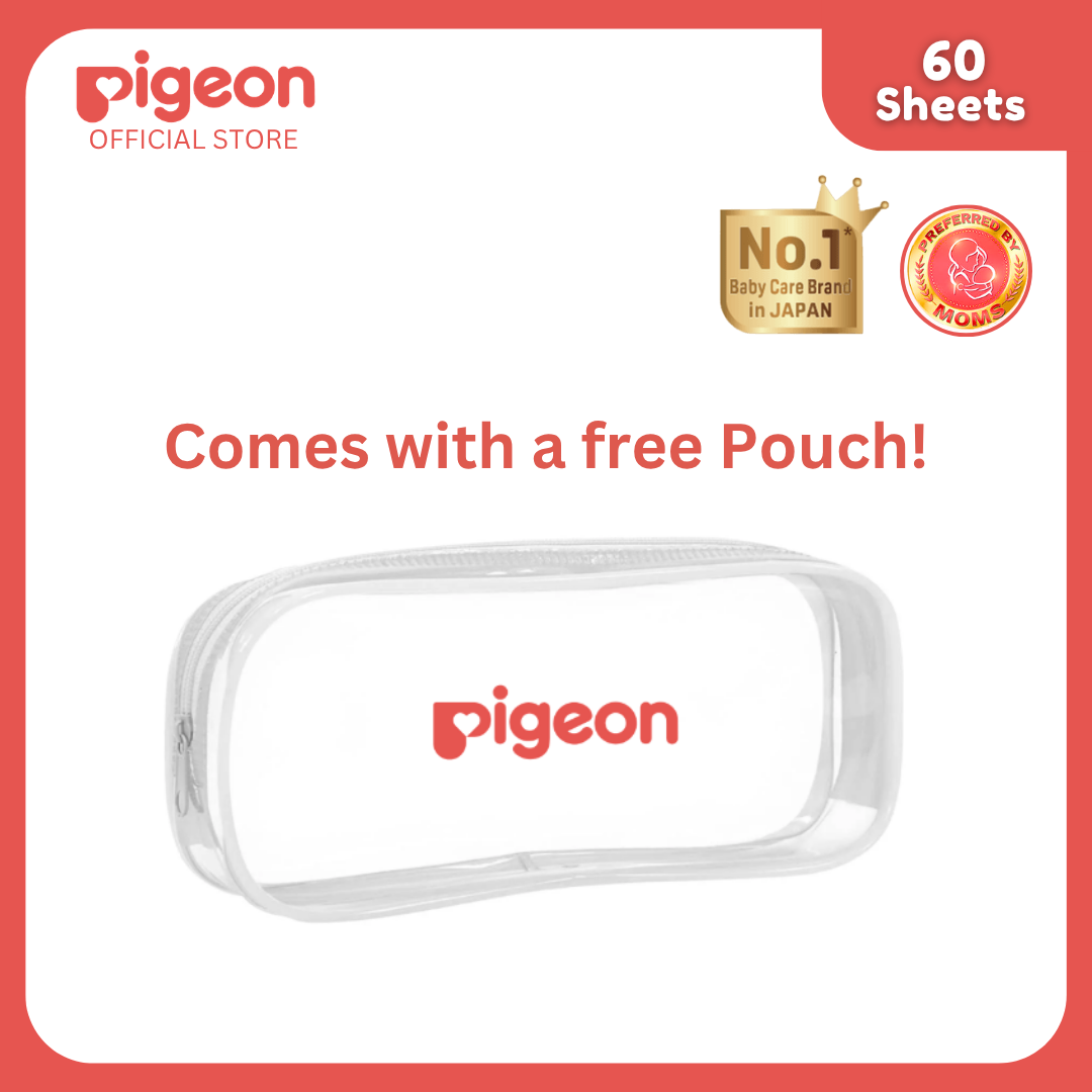 NEW Pigeon Official - Silicone Finger Brush & Wide Neck PP Feeding Bottle 160ml 1pc, Slow Flow, for 0+ Months Babies Anti Colic, No Nipple Confusion, AVS System, Latch On Line, BPA Free, Ultra Soft Flexible Nipples, Japan No. 1 Brand