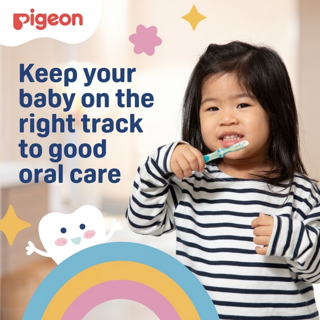 Pigeon Official Toothpaste Strawberry 0+ Months 1pc - 100% Food Grade Ingredients, SLS/Fluoride Free, Safe if swallowed, Gentle on new milk teeth, made with Xylitol agent, Co-developed with Pediatric Dentist, Japan No. 1 Brand