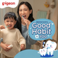 Pigeon Official Toothpaste Strawberry 0+ Months 1pc - 100% Food Grade Ingredients, SLS/Fluoride Free, Safe if swallowed, Gentle on new milk teeth, made with Xylitol agent, Co-developed with Pediatric Dentist, Japan No. 1 Brand