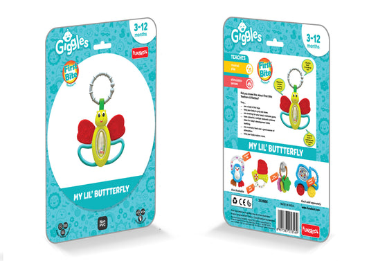 GIGGLES MY LIL BUTTERFLY TEETHER RATTLE