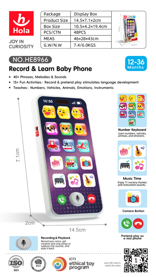 Hola Record & Learn  Baby Phone