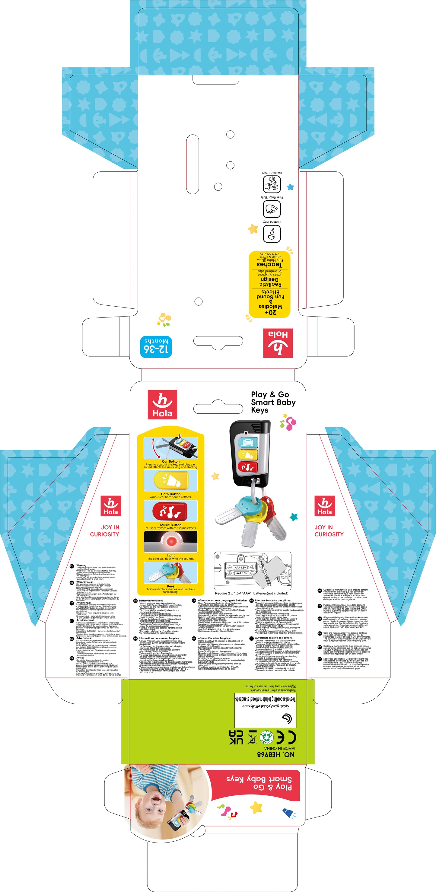 Hola Play & Go Smart  Baby Keys