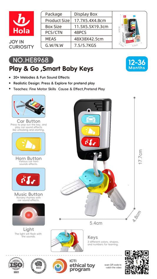 Hola Play & Go Smart  Baby Keys