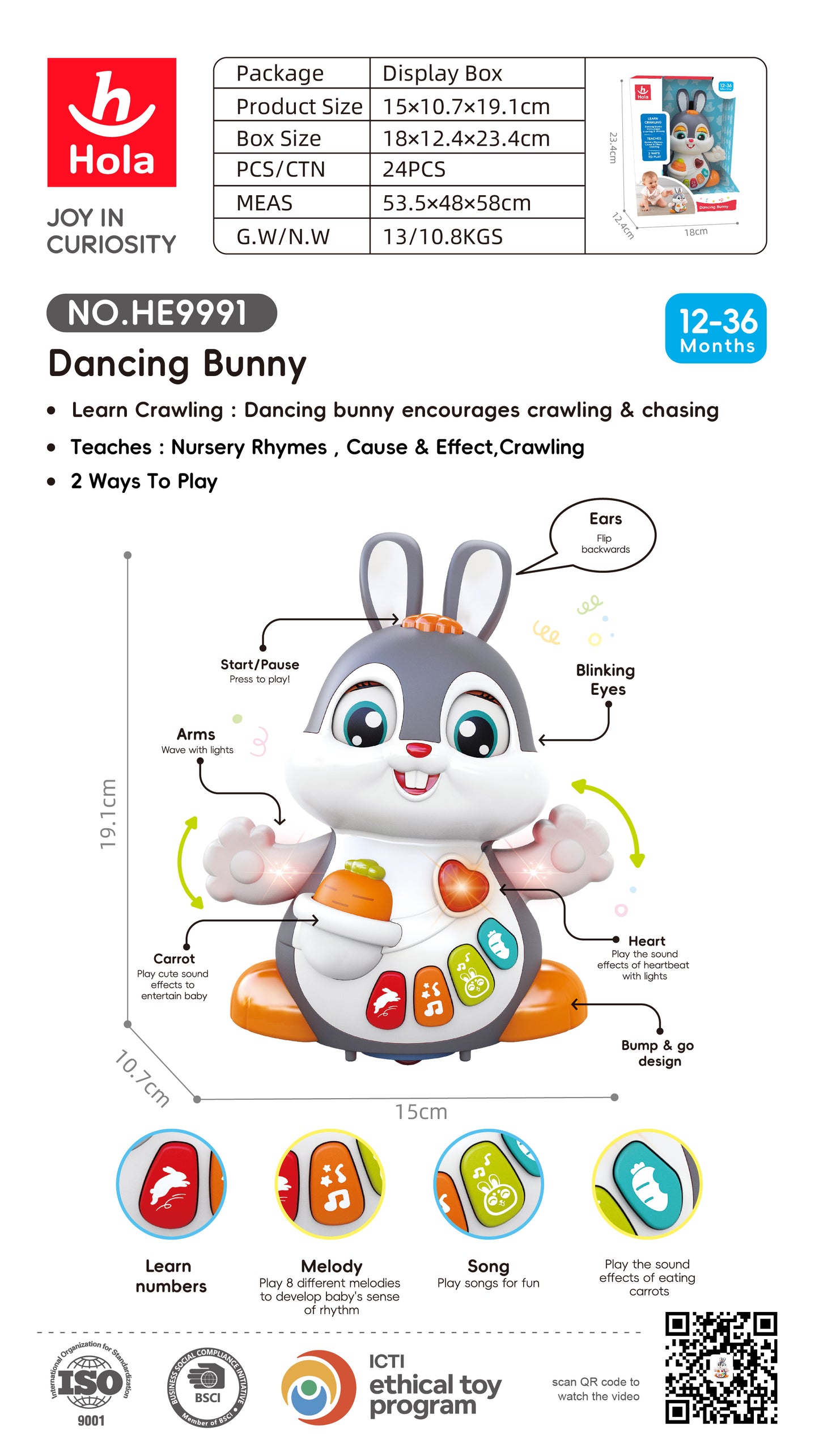 Hola Dancing Bunny