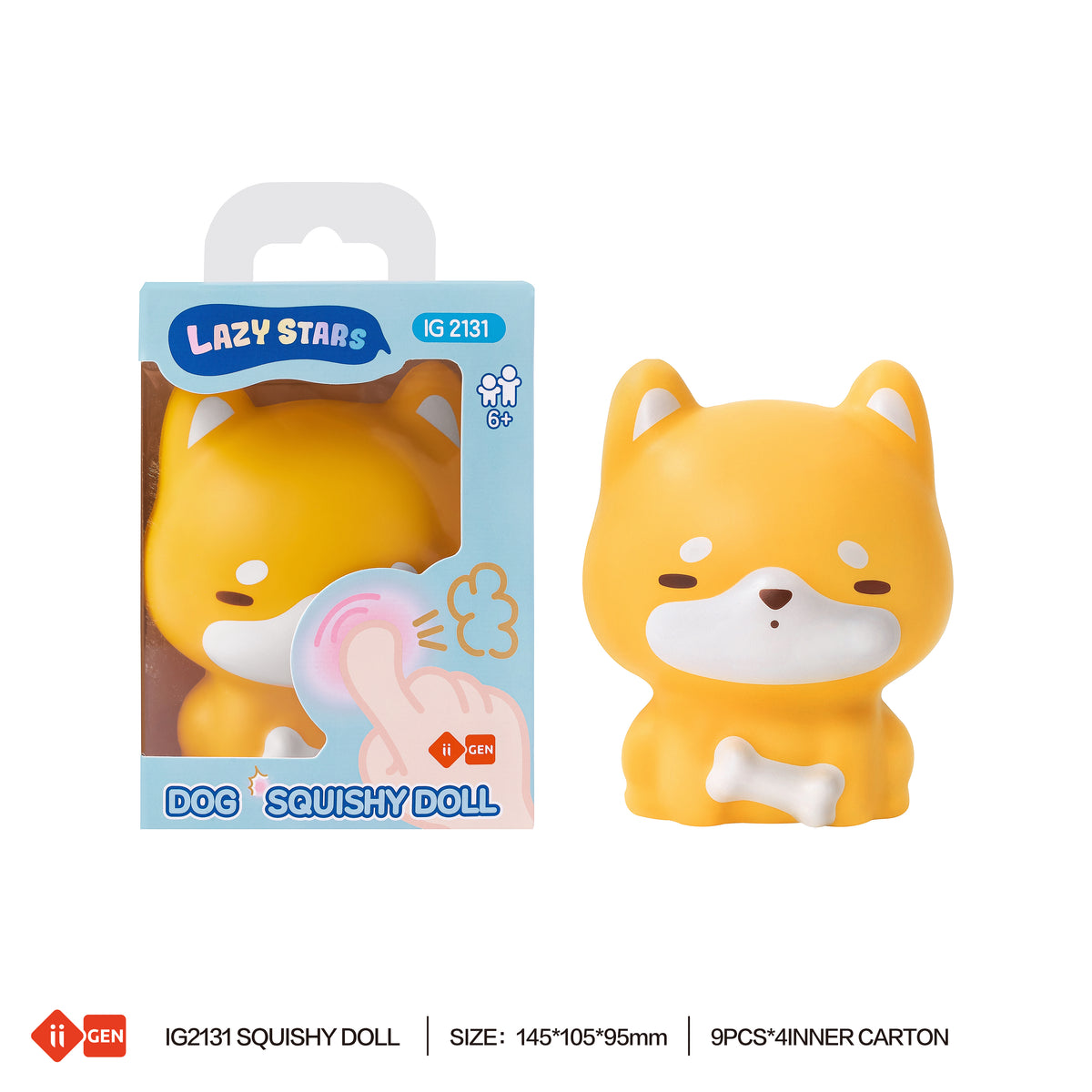 LAZY STAR Squishy doll(dog design)