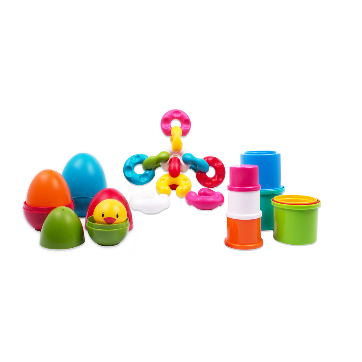 GIGGLES LINK STACK & NEST TOY SET