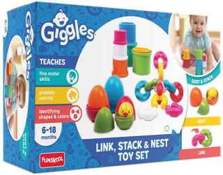 GIGGLES Link Stack & Nest Toy Set