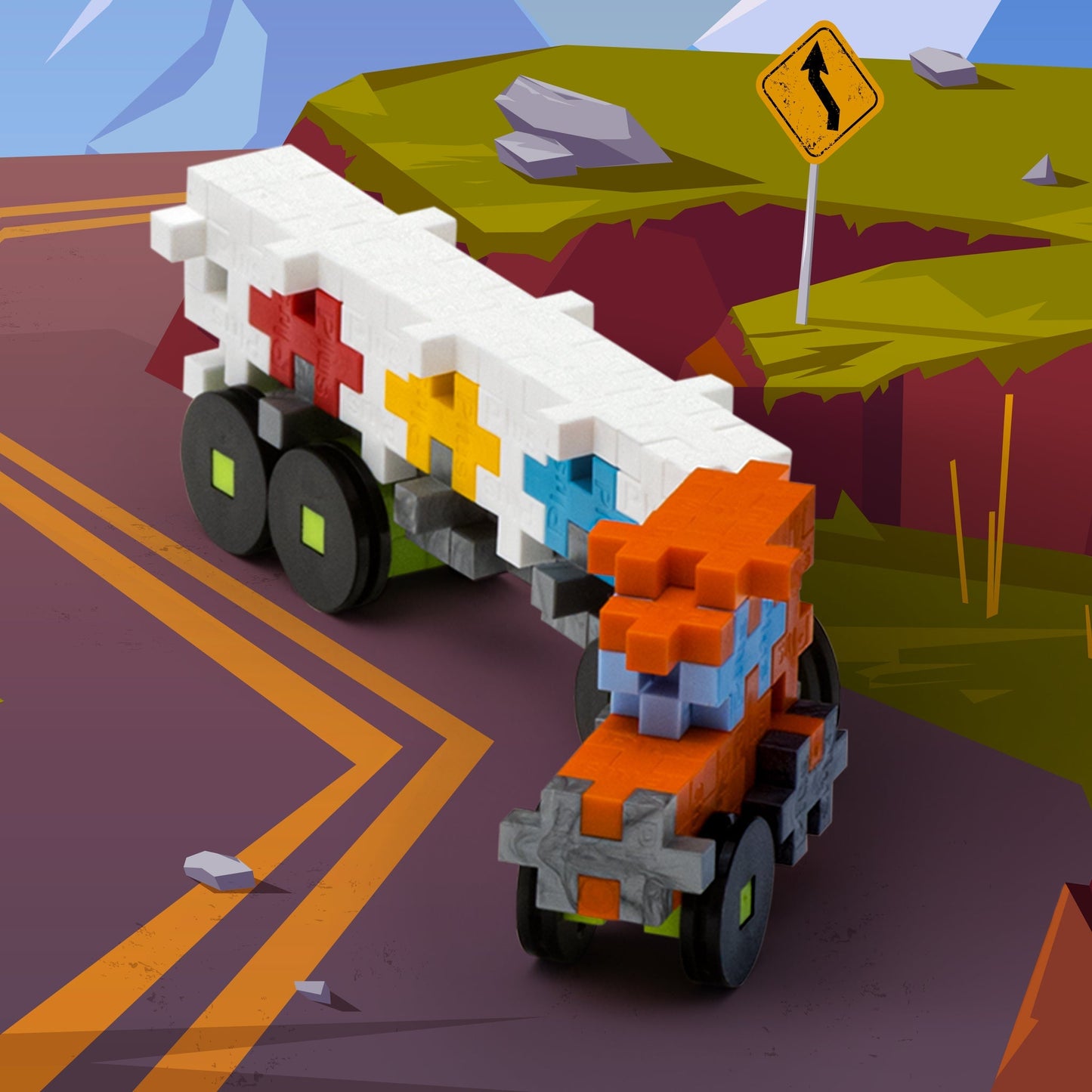 Plus Plus Truck / 100 pcs Tube