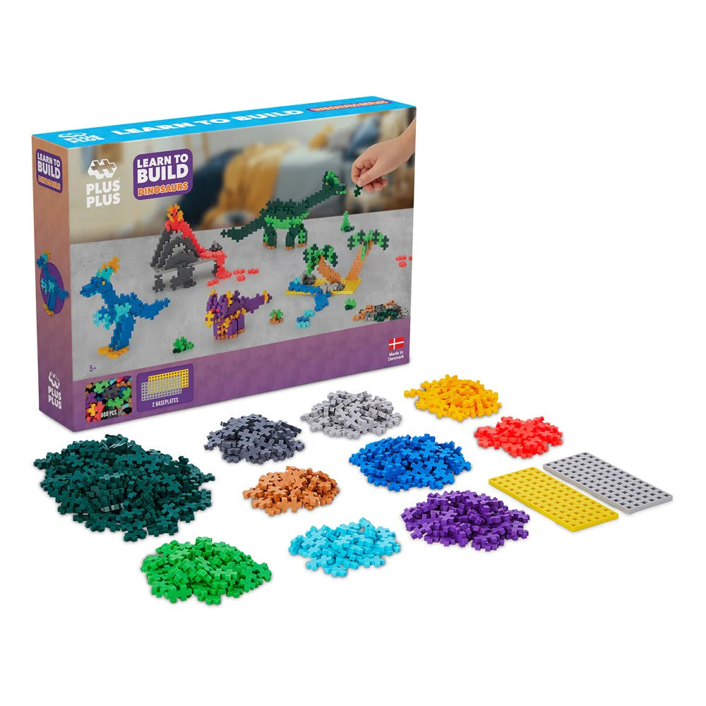 Plus-Plus Learn To Build Dinosaurs