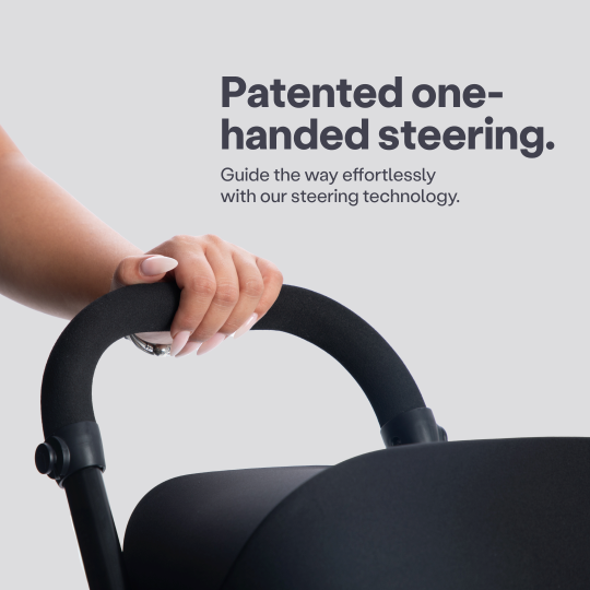 Smartrike Wonder+Storm 3-Wheel Stroller, Compact Folding, Patended one-handed steering, Carry-on