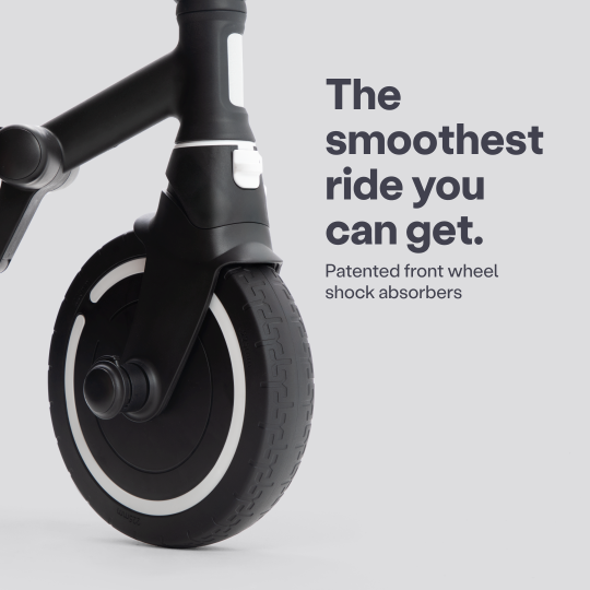 Smartrike Wonder+Storm 3-Wheel Stroller, Compact Folding, Patended one-handed steering, Carry-on