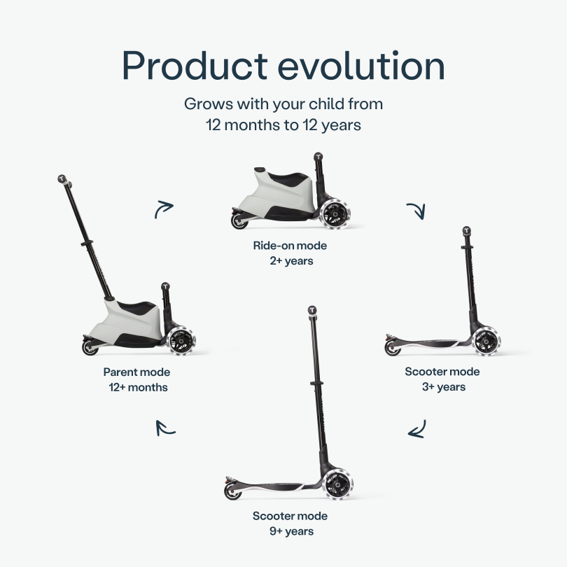 SmarTrike Xtend Scooter ride on - Grey