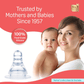 Pigeon Official - Standard Slim Neck Peristaltic Nipple Size M, Medium Flow for 4+ months 3pcs per box, Round hole, Anti Colic, No Nipple Confusion, BPA Free, Flexible Nipples, Japan No. 1 Brand