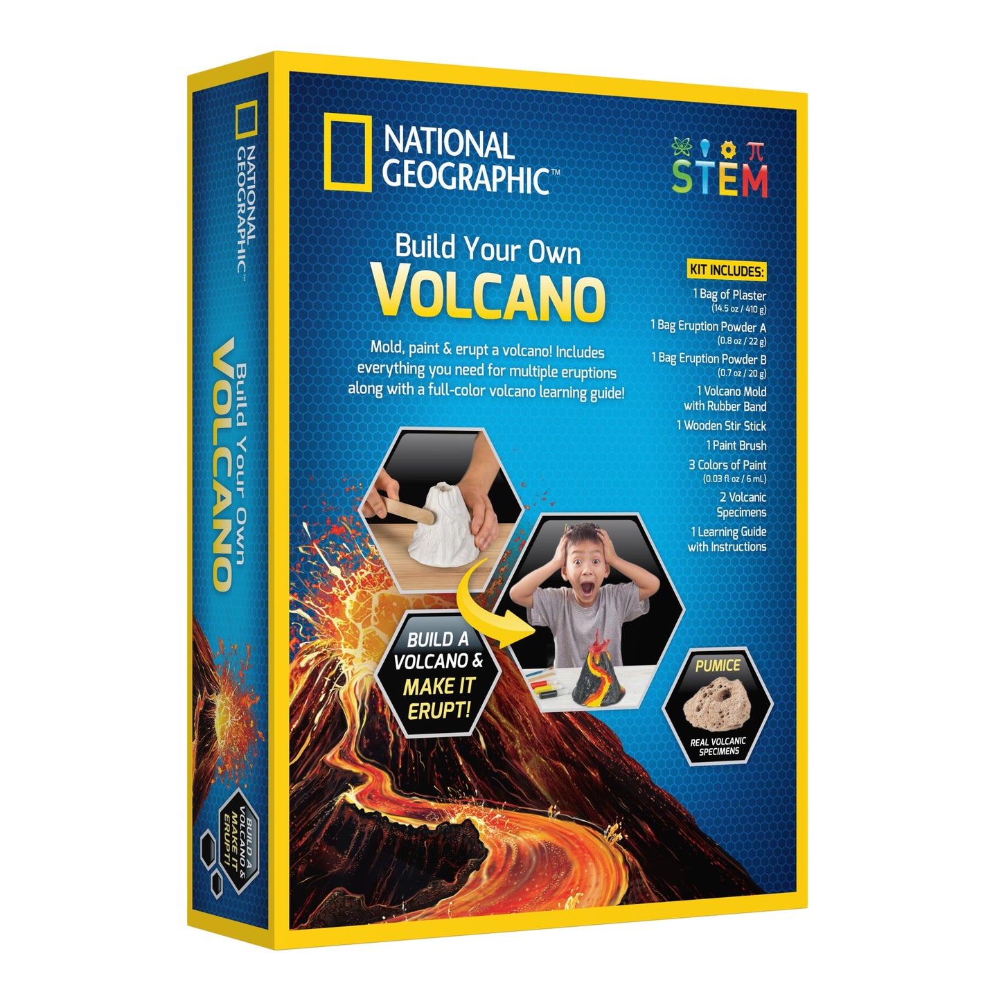 Nat Geo Science Kit 1 - Volcano + Cool Chem + Rock Bundle