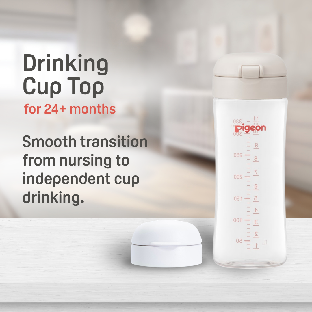 Pigeon Age-Up Cup Lid for Baby Bottle | 24 Months+ Toddler Training Cup Lid | BPA-Free Japan No. 1 Brand