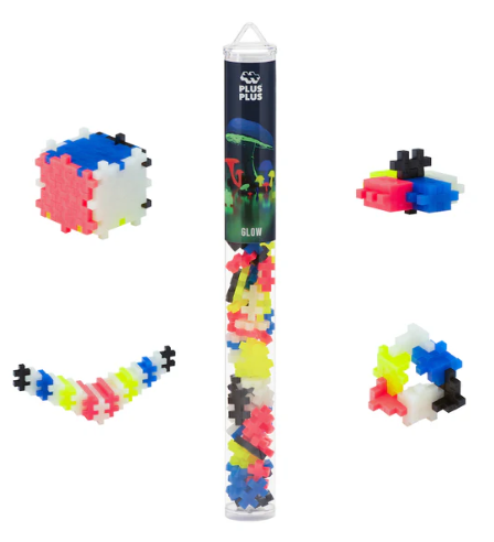 Plus-Plus Glow mix / 240 pcs Tube