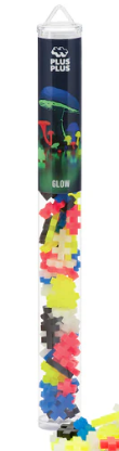 Plus-Plus Glow mix / 240 pcs Tube