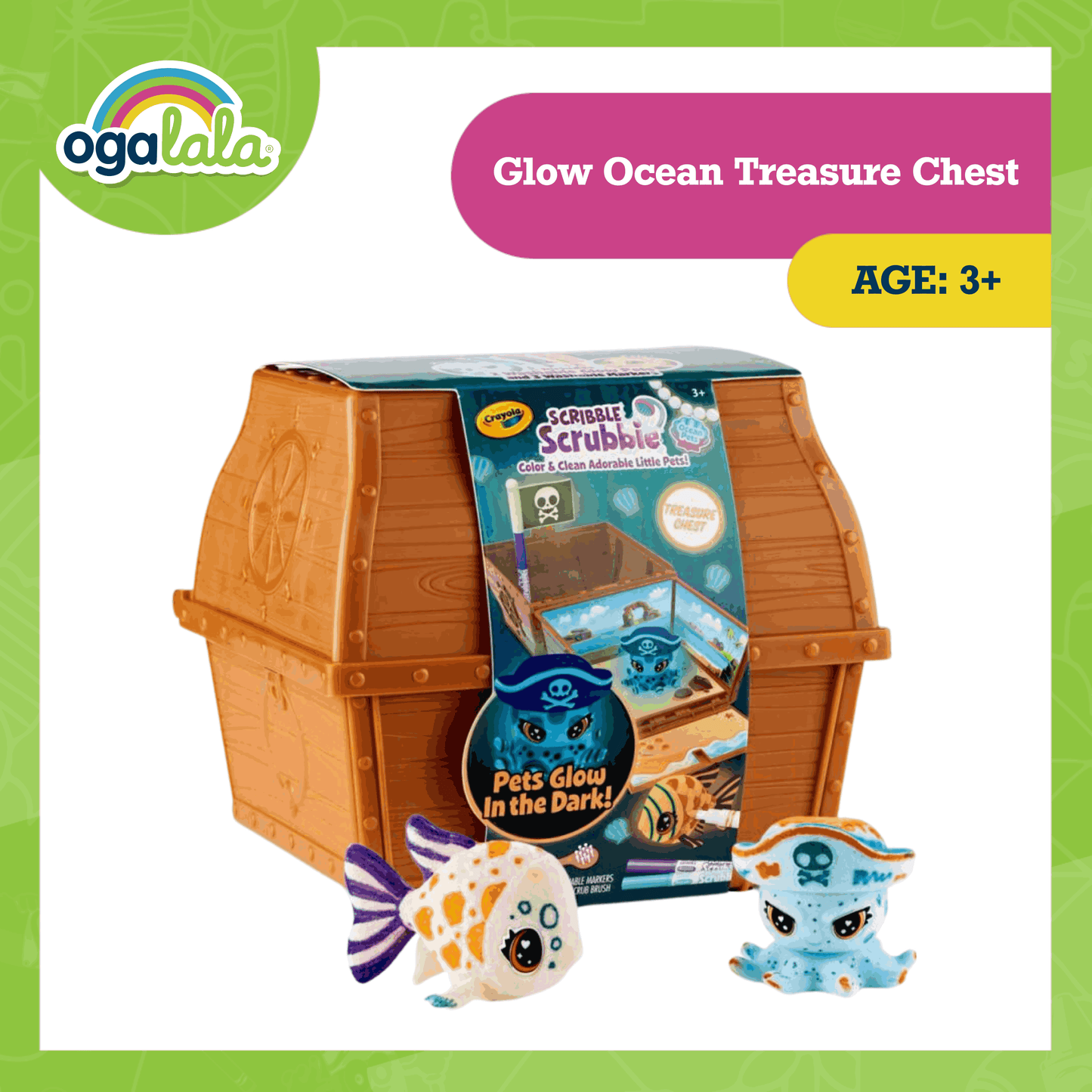 Crayola Glow Ocean Treasure Chest