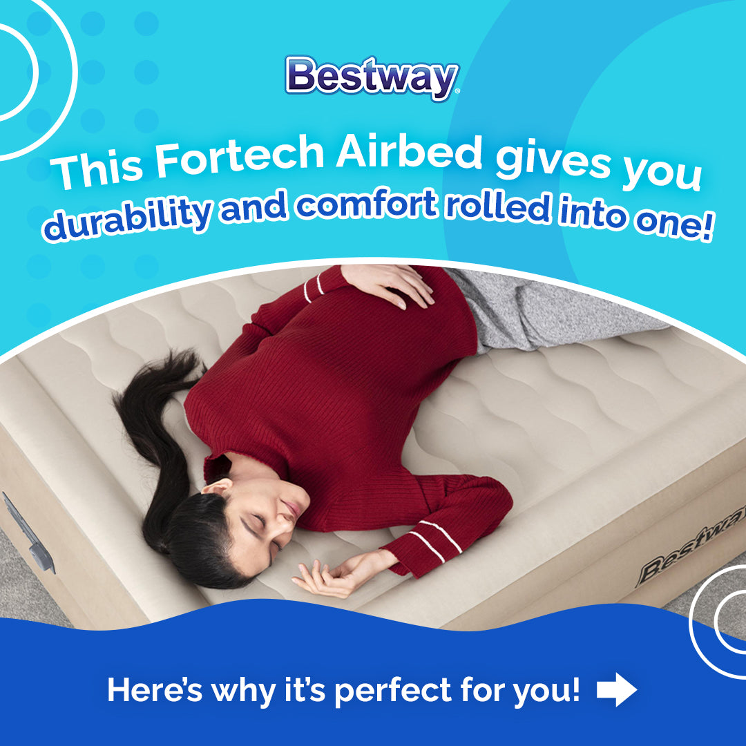 Bestway Fortech Home Air Bed with built in AC pump (Twin Size)