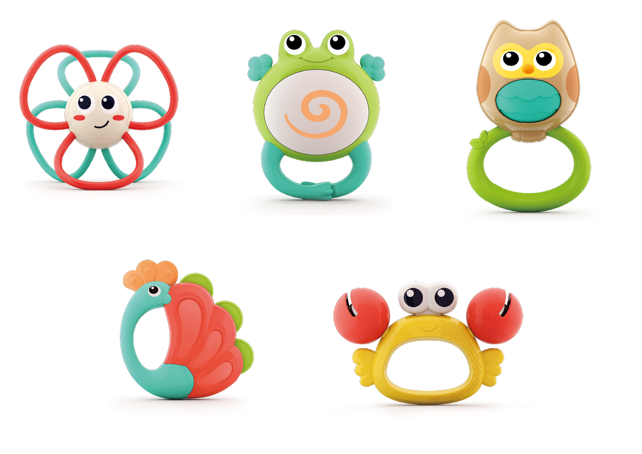 HOLA Animal Orchestra Rattle (5 models assorted)