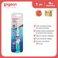 Pigeon Official - Lesson 4 Toothbrush Mint with Suction Cup Stand, 18+ Months, Soft Bristles, Slim head to reach back molars, Ergonomic handle, BPA Free, Co-developed with Pediatric Dentist, Japan No. 1 Brand