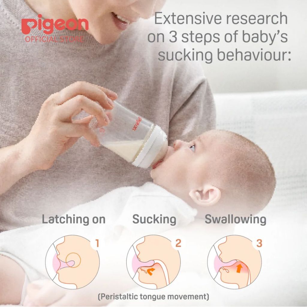 Pigeon Official- New and Improved Wide Neck PPSU Feeding Bottle 160ml Pack of 2 for newborn (SS), slow flow, no nipple confusion, anti-colic, high heat resistance, Japan No. 1 Brand