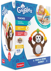 GIGGLES Push & Crawl Monkey
