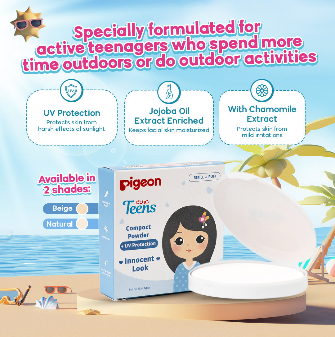 Pigeon Teens Refill Compact Powder + UV Natural