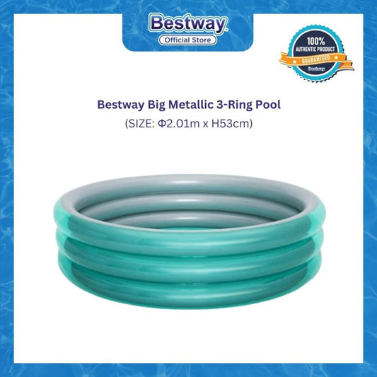 Bestway Big Metallic 3-Ring Pool (Φ2.01m x H53cm)